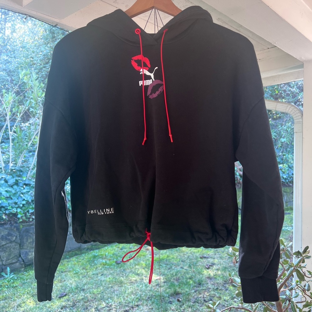 Puma x Maybelline Cropped Hooded Sweatshirt